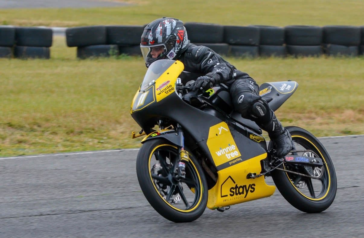 Ted powering out of a corner
