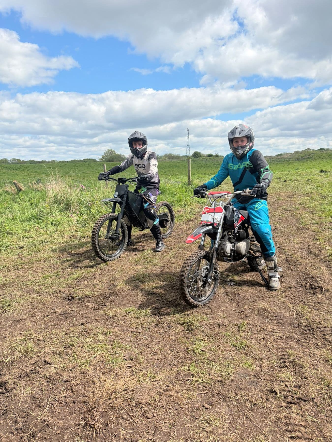 Ted riding motocross