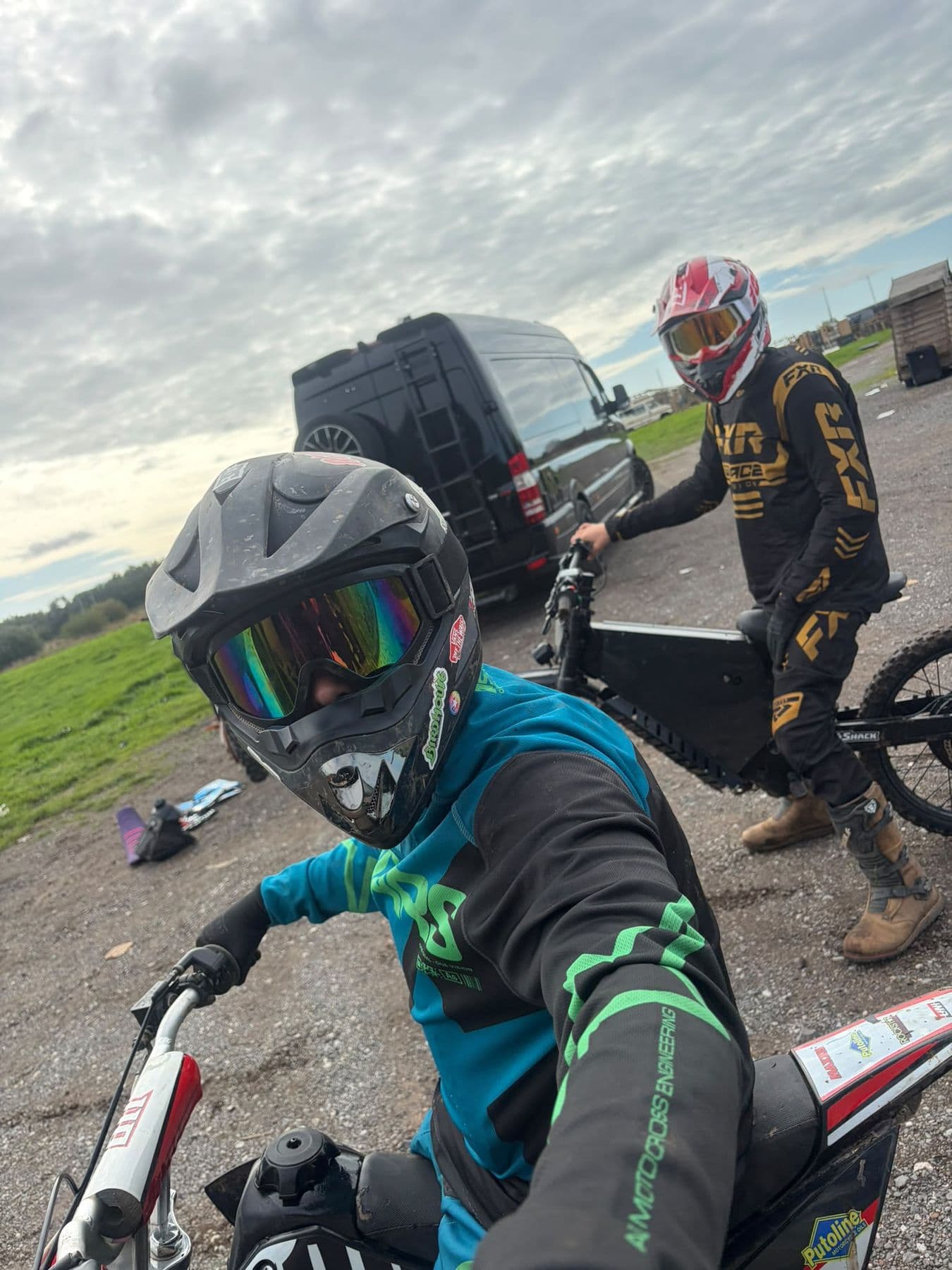 Ted in motocross kit